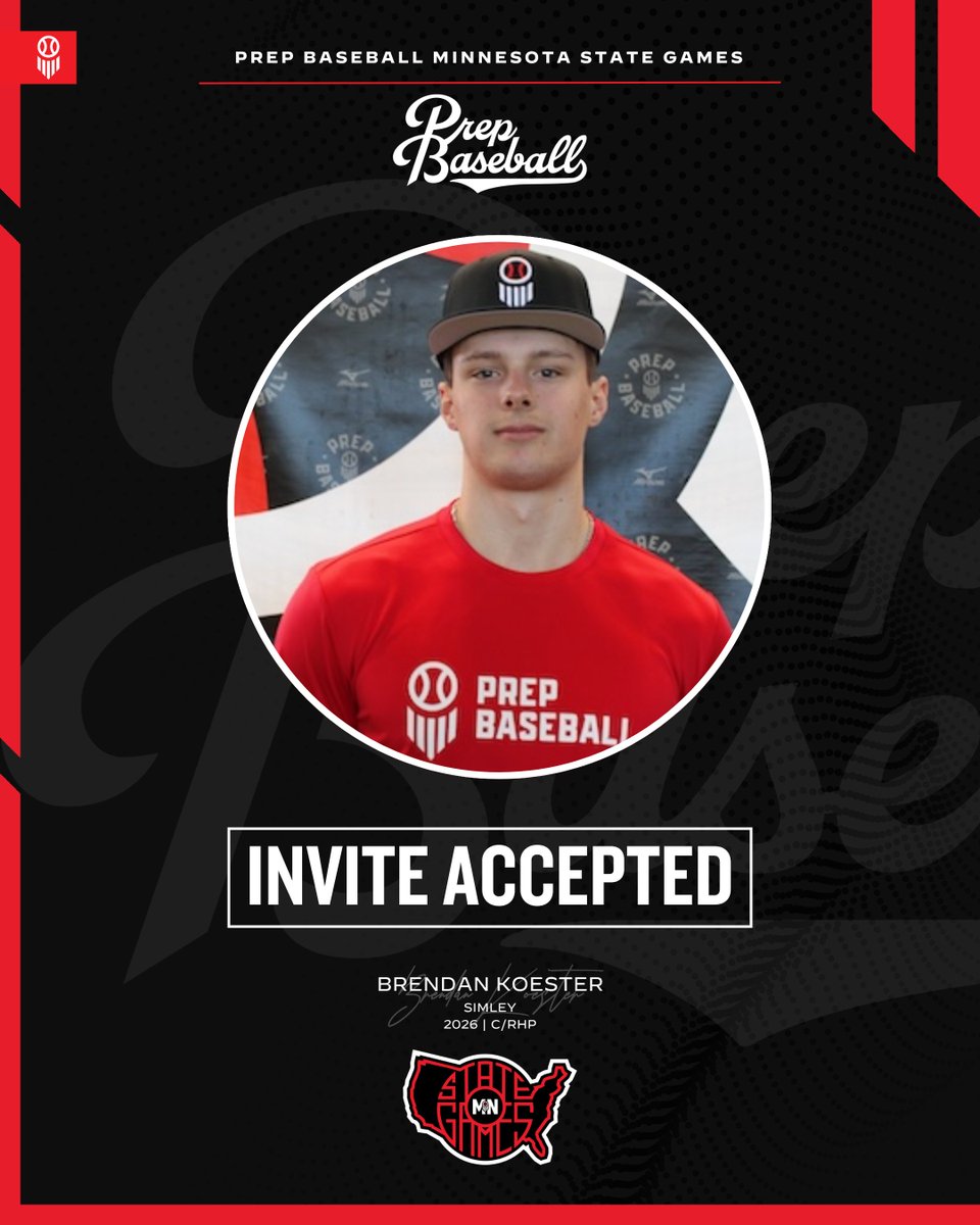 Prep Baseball Minnesota (@prepbaseballmn) on Twitter photo ๐ ๐ถ๐ป๐ป๐ฒ๐๐ผ๐๐ฎ ๐ฆ๐๐ฎ๐๐ฒ ๐๐ฎ๐บ๐ฒ๐: ๐๐ฏ๐ท๐ช๐ต๐ฆ ๐๐ค๐ค๐ฆ๐ฑ๐ต๐ฆ๐ฅ โ
Brendan Koester | <a href="/bkoester8002/">Brendan Koester</a>
โน๏ธ 2026, C/RHP, Simley
๐ค loom.ly/2uNJYcs
๐๐ฆ๐ฒ๐ถ๐ฆ๐ด๐ต ๐บ๐ฐ๐ถ๐ณ ๐ช๐ฏ๐ท๐ช๐ต๐ฆ โก๏ธ loom.ly/CyEX7OM ๐ ๐ถ๐ป๐ป๐ฒ๐๐ผ๐๐ฎ ๐ฆ๐๐ฎ๐๐ฒ ๐๐ฎ๐บ๐ฒ๐: ๐๐ฏ๐ท๐ช๐ต๐ฆ ๐๐ค๐ค๐ฆ๐ฑ๐ต๐ฆ๐ฅ โ
Brendan Koester | <a href="/bkoester8002/">Brendan Koester</a>
โน๏ธ 2026, C/RHP, Simley
๐ค loom.ly/2uNJYcs
๐๐ฆ๐ฒ๐ถ๐ฆ๐ด๐ต ๐บ๐ฐ๐ถ๐ณ ๐ช๐ฏ๐ท๐ช๐ต๐ฆ โก๏ธ loom.ly/CyEX7OM