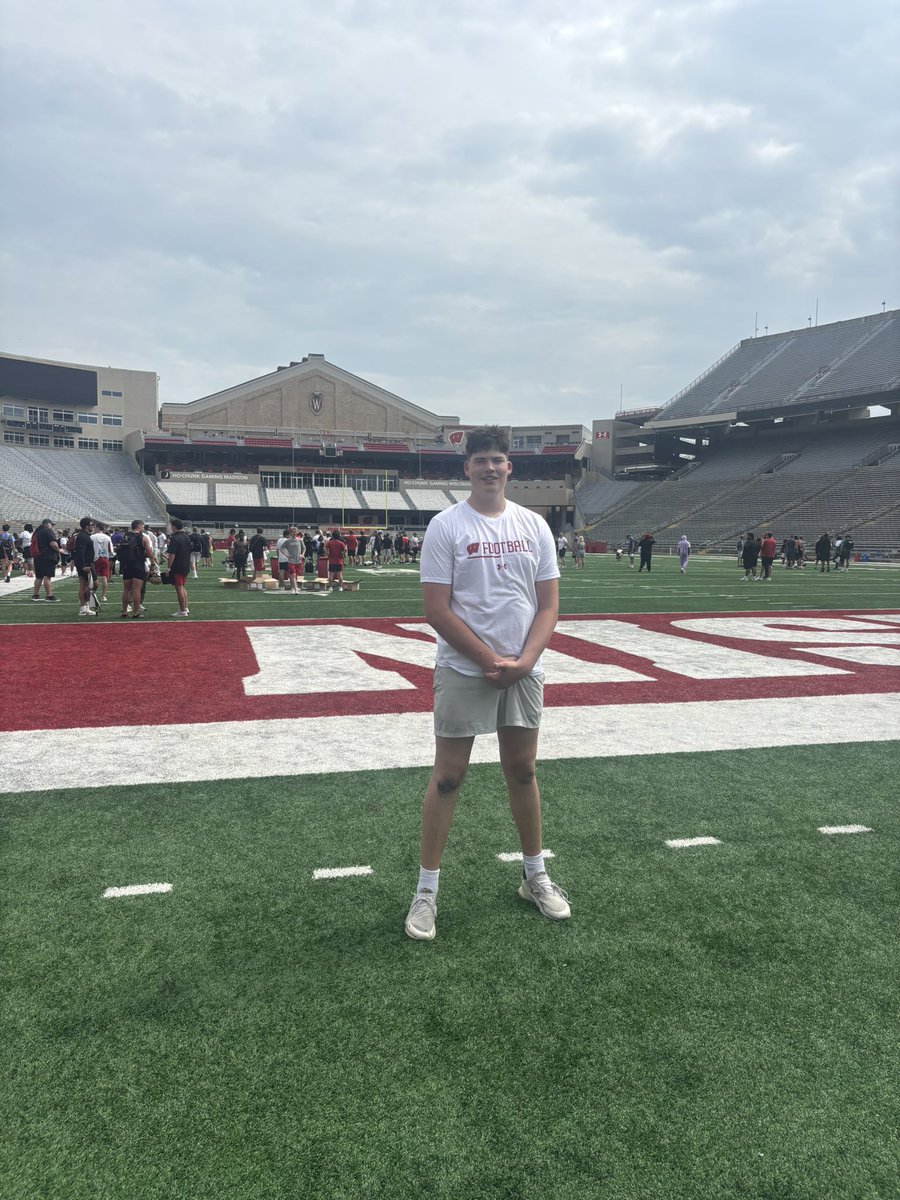 Sam Cheever (@samcheevs27) on Twitter photo I Had an amazing time at Camp Randall today! I learned so much from <a href="/CoachBlaz/">AJ Blazek</a> and <a href="/CaseyRabach_61/">Casey Rabach</a>! Excited to keep growing as player.
<a href="/Coach_Snell/">Mason Snell</a> <a href="/tommy_noennig15/">Tommy Noennig</a> <a href="/CoachHarris28/">Matthew Harris</a> <a href="/MJ_NFLDraft/">Mark Johnson</a> <a href="/OJW_Scouting/">PrepRedzone Oliver</a> <a href="/PrepRedzoneWI/">Prep Redzone Wisconsin</a> I Had an amazing time at Camp Randall today! I learned so much from <a href="/CoachBlaz/">AJ Blazek</a> and <a href="/CaseyRabach_61/">Casey Rabach</a>! Excited to keep growing as player.
<a href="/Coach_Snell/">Mason Snell</a> <a href="/tommy_noennig15/">Tommy Noennig</a> <a href="/CoachHarris28/">Matthew Harris</a> <a href="/MJ_NFLDraft/">Mark Johnson</a> <a href="/OJW_Scouting/">PrepRedzone Oliver</a> <a href="/PrepRedzoneWI/">Prep Redzone Wisconsin</a>