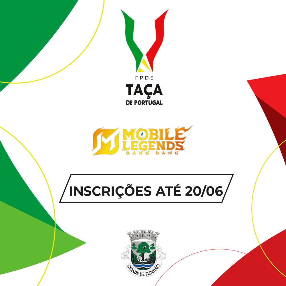 Federação Portuguesa de Esports (@fpdeoficial) on Twitter photo 📢‼️ÚLTIMA OPORTUNIDADE‼️📢 Decidimos alargar o prazo de inscrições para a Taça de Portugal 2025 - Mobile Legends Bang Bang 🏆 
🗓️ Inscreve-te até dia 20/06! Não deixes para a última hora 😎 
✍️ Inscreve-te em: bit.ly/Form_TPMLBB2025
📄Consulta o regulamento em: 📢‼️ÚLTIMA OPORTUNIDADE‼️📢 Decidimos alargar o prazo de inscrições para a Taça de Portugal 2025 - Mobile Legends Bang Bang 🏆 
🗓️ Inscreve-te até dia 20/06! Não deixes para a última hora 😎 
✍️ Inscreve-te em: bit.ly/Form_TPMLBB2025
📄Consulta o regulamento em: