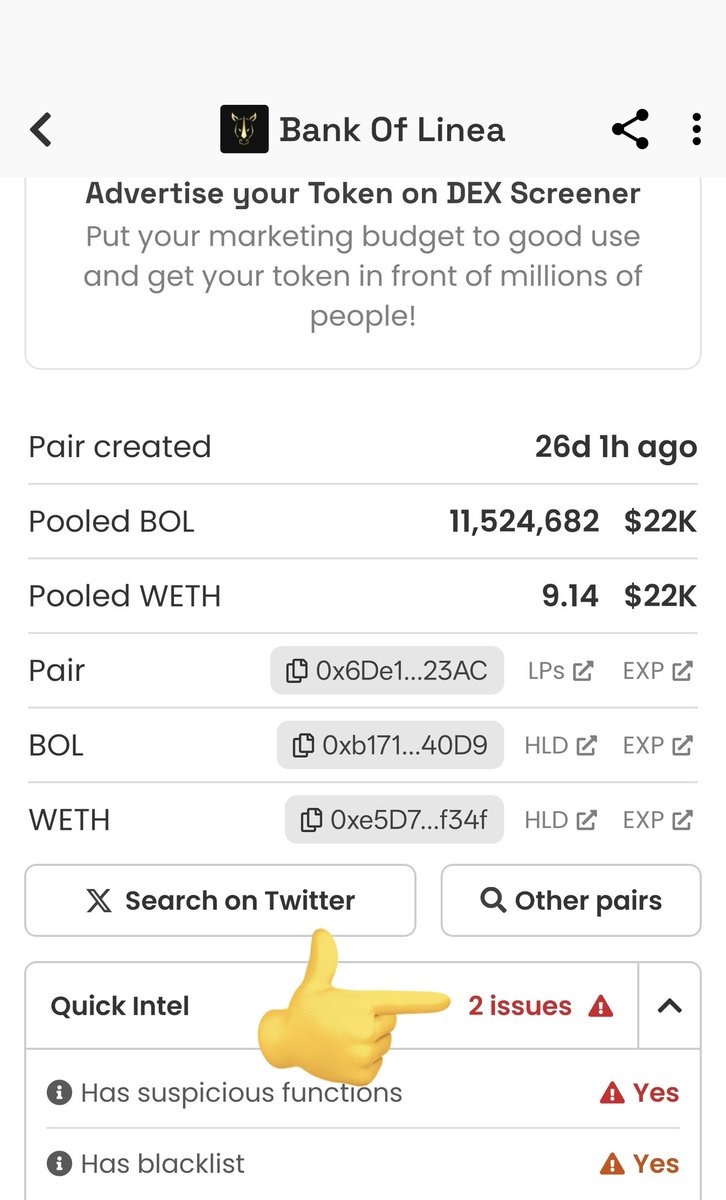 Stay away from this scam In light of recent linea hype 
It's called bank of linea #bol #bankoflinea
Stay safe