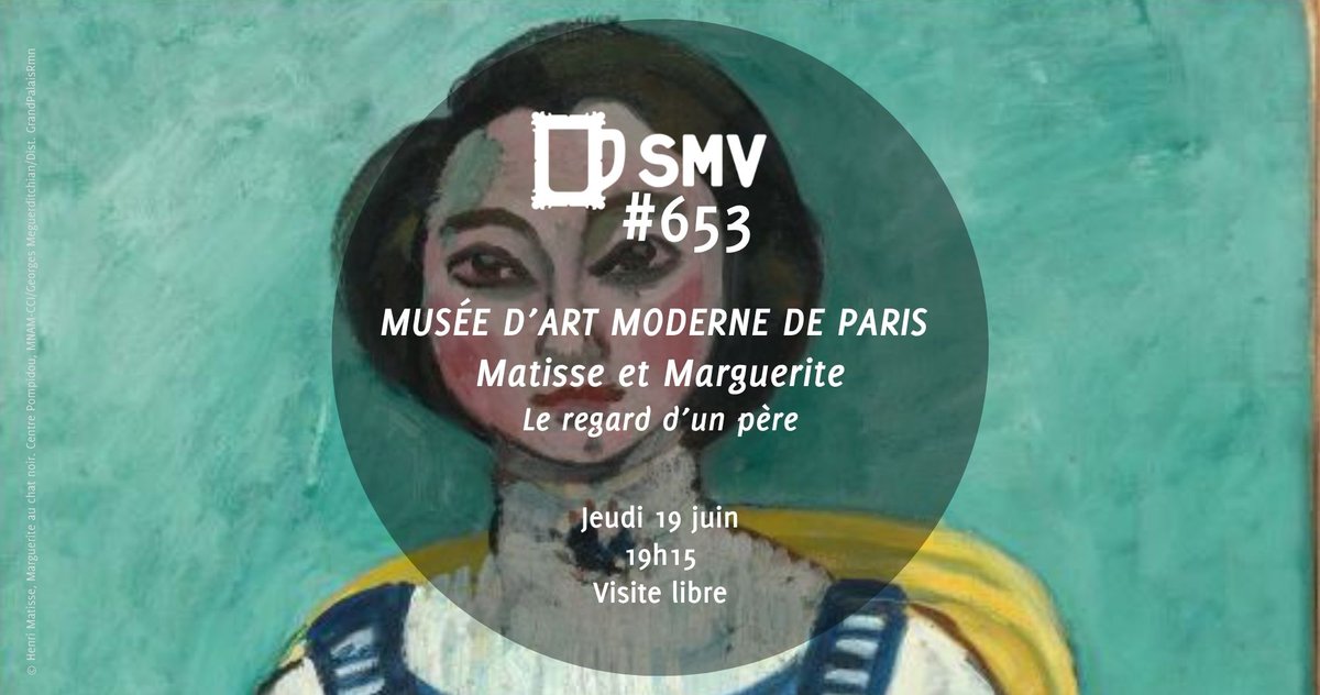 [#SMV653] #AvosAgendas ! 🗓️
Ce jeudi 19/06 à 19h15, nous poursuivons la célébration de la fête des pères avec l’exposition “Matisse et Marguerite. Le regard d’un père” au <a href="/MAM/">MAM</a> !
Vous venez ? 🙂
🔎 + d'infos : fb.me/e/4LWqkufYy #MAMParis #expoMatisseMarguerite #expoMatisse
