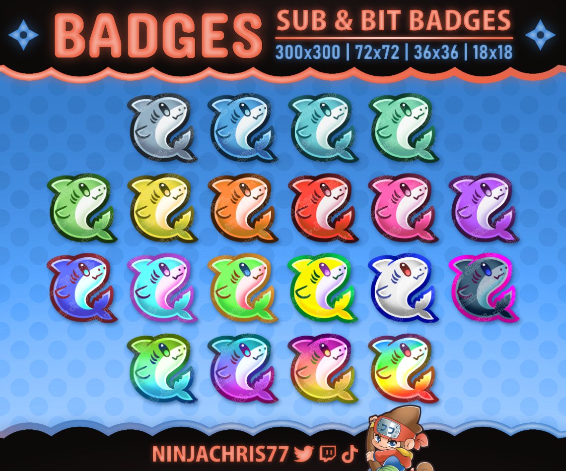 NinjaChris77's tweet image. Feeeeeesh!🐟
Was inspired to make some Badges again, yay!
Back to the grind, i got bills to pay.
These are up on my Etsy, more to come! :3