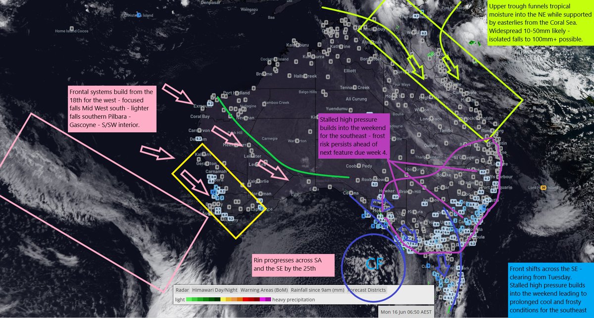 Weather shifts are unfolding… and so is something personal.
This week’s forecast update dives deep into the delayed high energy period, rainfall surges in the north, and what’s building out west — plus…

👉 I’m heading to South Australia from the 22nd to 26th and would love to