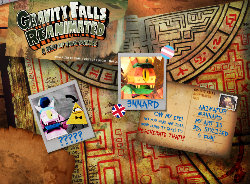 3NNARD (@3nnard) on Twitter photo Cats outta the bag! I am happily apart of the <a href="/TO2SReanimated/">Gravity Falls Reanimated! RLS DATE: COMING SOON</a> animated project!!!
Super excited to animate some Gravity Falls again! But in my wacky 3D ways! Cats outta the bag! I am happily apart of the <a href="/TO2SReanimated/">Gravity Falls Reanimated! RLS DATE: COMING SOON</a> animated project!!!
Super excited to animate some Gravity Falls again! But in my wacky 3D ways!