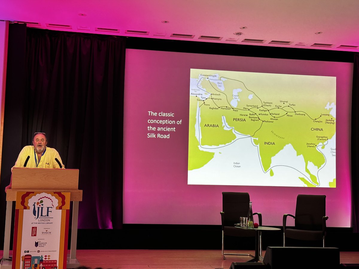 Jain_Akanksha_'s tweet image. The 3 most imp. ideas that spread peacefully from India to Rome and SE Asia: 1.Buddhism 2. Sanskrit 3. Mathematics and invention of 0. The silk road is a myth but the golden road existed & yet not taught internationally . By historian @DalrympleWill @JLFLitfest ##JLFLONDON2025