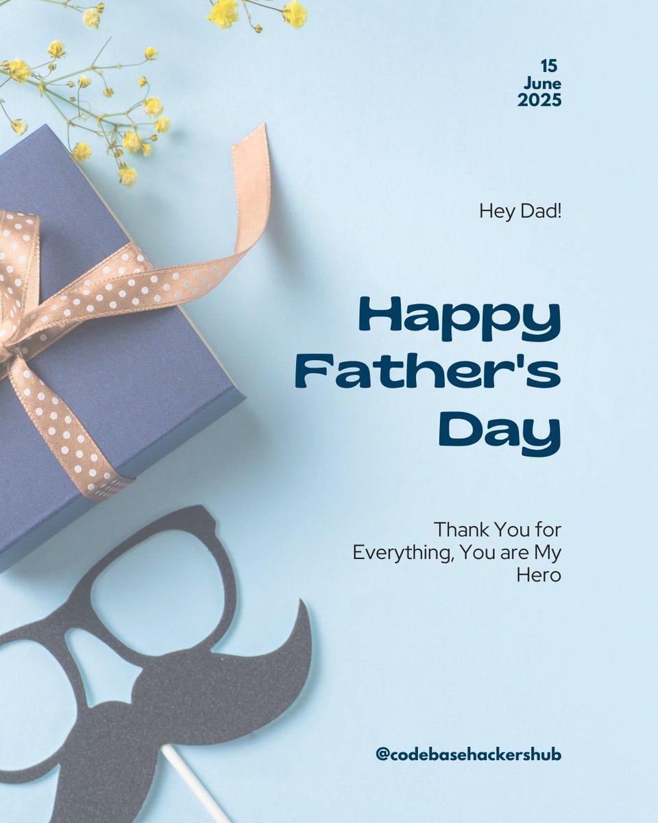 Codebasehackers's tweet image. Happy Father's Day to all the dads and father figures! Your dedication and support make a world of difference.
#happyfathersday #techacademyinipaja #techacademyinlagos #lovefighters #noloseguard #FathersDay2025 #FIFACWC