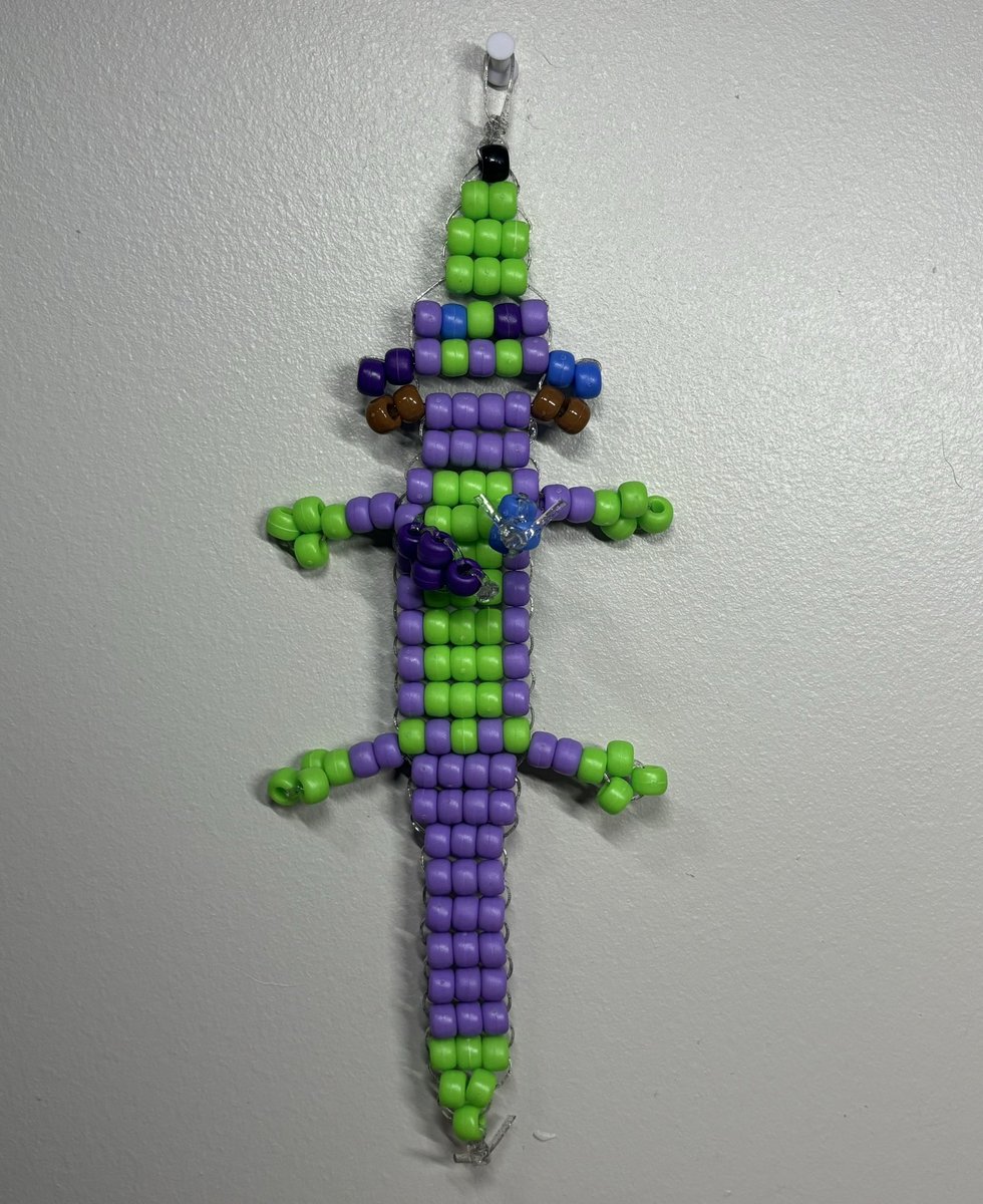 I love crafts of people’s fursonas. Here are some of mine of Mimlo I’ve made in the past; diamond badge, felt badge, kandi bead boi >:D!