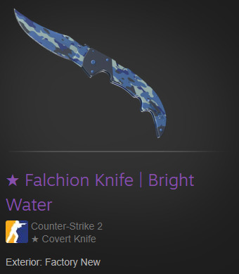 FALCHION KNIFE BRIGHT WATER GIVEAWAY!💰

✩ Like the video: youtu.be/H6jQtuhArmM
✩ Like, retweet, and follow 
<a href="/SlothhCSGO/">Sloth</a>
 ✩ Follow the rest of the instructions in the video! 

• Giveaway ends in a few days