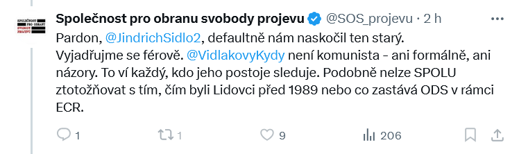 "Sterzik není názory komunista."

Jasně. Strašení lidovými soudy, volání po znárodnění ČEZu (toho co neodpojuje v Jižních Čechách elektroměry) a psaní zvacích dopisů do Ruska vůbec není komunistický názor.

Ani když je to od nejvyššího šéfa komunistů (má ve straně asi 70 % 🍒).