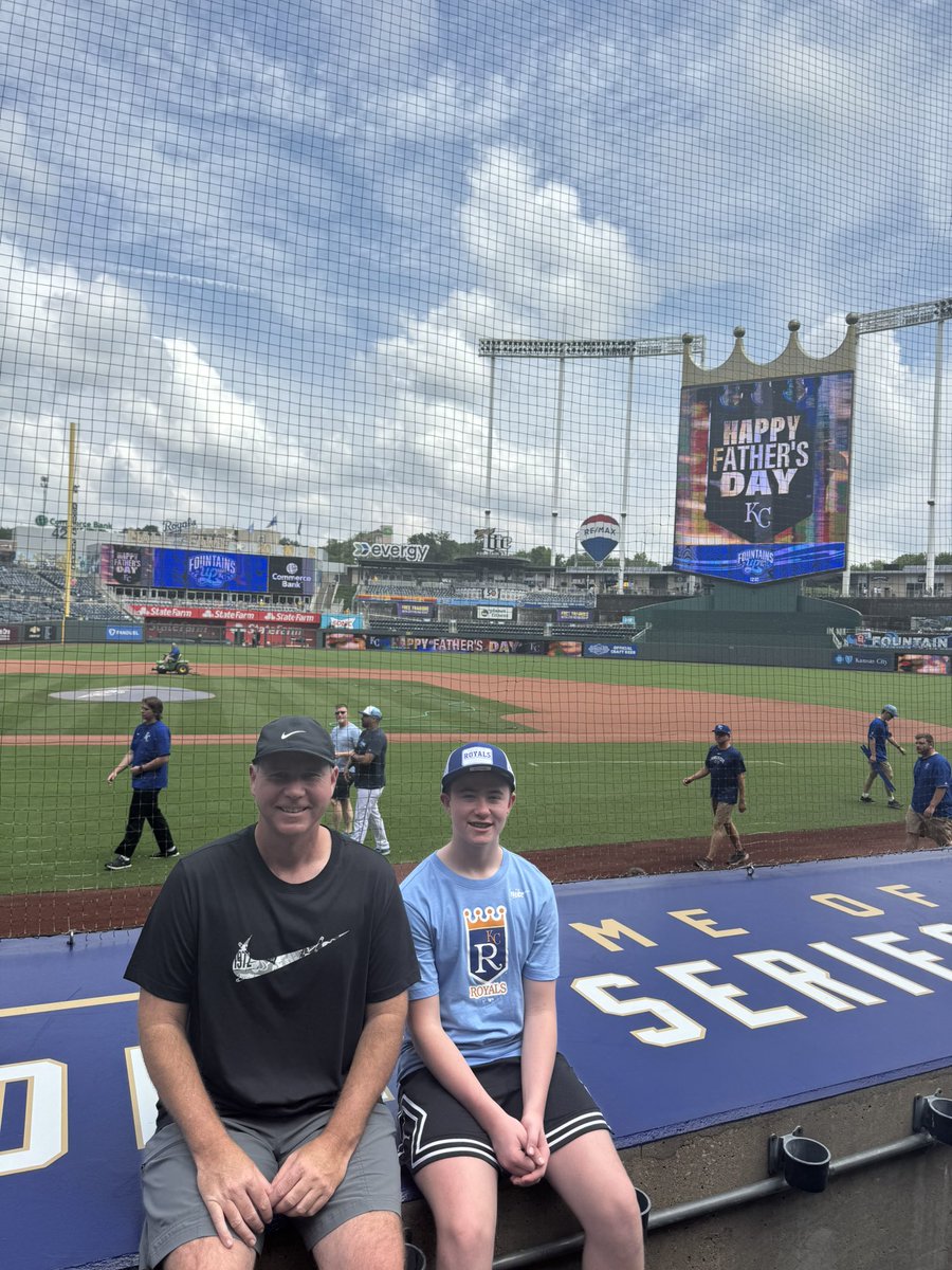 Spending Father’s Day and celebrating <a href="/andrewsmc23/">Andrew McWilliams</a> 14th Birthday watching <a href="/Royals/">Kansas City Royals</a>.