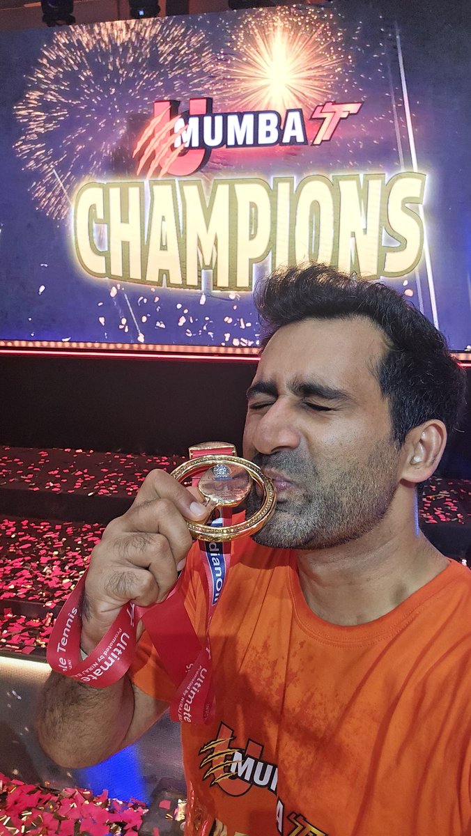 Suhail Chandhok (@suhailchandhok) on Twitter photo 11am this morning โจ๏ธ๐๐ป๐งก๐ซก
MANIFESTATION!!!
CHAMPIONS ๐
<a href="/umumba/">U Mumba</a>'s back baby๐งก๐๐ช๐ป
Thank you to all of our Mandali for the support...this one means a lot!
#UMumba #AamchiMumba
#UTT #UltimateTableTennis
<a href="/UltTableTennis/">Ultimate Table Tennis</a> <a href="/RonnieScrewvala/">Ronnie Screwvala</a> 11am this morning โจ๏ธ๐๐ป๐งก๐ซก
MANIFESTATION!!!
CHAMPIONS ๐
<a href="/umumba/">U Mumba</a>'s back baby๐งก๐๐ช๐ป
Thank you to all of our Mandali for the support...this one means a lot!
#UMumba #AamchiMumba
#UTT #UltimateTableTennis
<a href="/UltTableTennis/">Ultimate Table Tennis</a> <a href="/RonnieScrewvala/">Ronnie Screwvala</a>