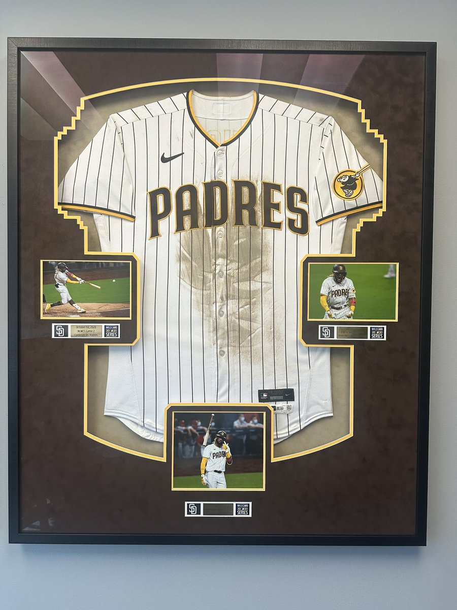 Reign Maker (@reign_maker) on Twitter photo Finally! The Jackson Merrill <a href="/MLB/">MLB</a> Debut jersey and <a href="/tatis_jr/">Fernando Tatis Jr.</a> Bat Flip jersey are together at last! Best part is I get to stare at this every day! Big Thank you to RJ at 🙏 jacquezart.com
#ForTheFaithful <a href="/Padres/">San Diego Padres</a> <a href="/LGCsports/">LGC Sports Marketing</a> <a href="/JennieLou811/">J Merrill</a> <a href="/bikekayak11/">J Merrill</a> #MLB #MerrillMadness Finally! The Jackson Merrill <a href="/MLB/">MLB</a> Debut jersey and <a href="/tatis_jr/">Fernando Tatis Jr.</a> Bat Flip jersey are together at last! Best part is I get to stare at this every day! Big Thank you to RJ at 🙏 jacquezart.com
#ForTheFaithful <a href="/Padres/">San Diego Padres</a> <a href="/LGCsports/">LGC Sports Marketing</a> <a href="/JennieLou811/">J Merrill</a> <a href="/bikekayak11/">J Merrill</a> #MLB #MerrillMadness