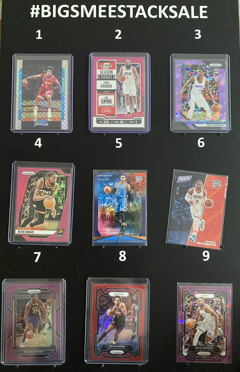 Michael Reynolds (@mike_bst_cards) on Twitter photo Lot 30
$3 Each
All Numbered 💥
<a href="/TheHobby247/">The Hobby 24/7</a> <a href="/sports_sell/">@SPORTS_SΞLL</a>
<a href="/CardboardEchoes/">CardboardEchoes</a> <a href="/Hobby_Connect/">Hobby Connection(Colton)</a> <a href="/SportsSell3/">@SPORTS_SΞLL</a> <a href="/Nolacardtweets/">NolaCardTweets</a> <a href="/HobbyRetweet_/">Hobby Retweet</a> <a href="/CodiDaReposter/">CodiDaReposter</a>
#BigSmeeStackSale
$1.50 PWE $5 BMWT (US Only) Lot 30
$3 Each
All Numbered 💥
<a href="/TheHobby247/">The Hobby 24/7</a> <a href="/sports_sell/">@SPORTS_SΞLL</a>
<a href="/CardboardEchoes/">CardboardEchoes</a> <a href="/Hobby_Connect/">Hobby Connection(Colton)</a> <a href="/SportsSell3/">@SPORTS_SΞLL</a> <a href="/Nolacardtweets/">NolaCardTweets</a> <a href="/HobbyRetweet_/">Hobby Retweet</a> <a href="/CodiDaReposter/">CodiDaReposter</a>
#BigSmeeStackSale
$1.50 PWE $5 BMWT (US Only)