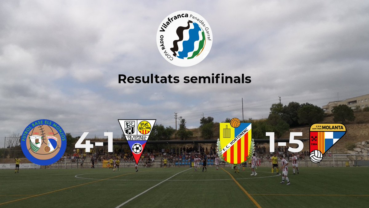 𝐂𝐎𝐏𝐀 𝐑𝐀𝐃𝐈𝐎 𝐕𝐈𝐋𝐀𝐅𝐑𝐀𝐍𝐂𝐀

Ja tenim finalistes! Dissabte que ve, a les 19h, Monjos o Molanta es consagraran com a nous campions de Copa.

Us esperem a l'Espirall!!!