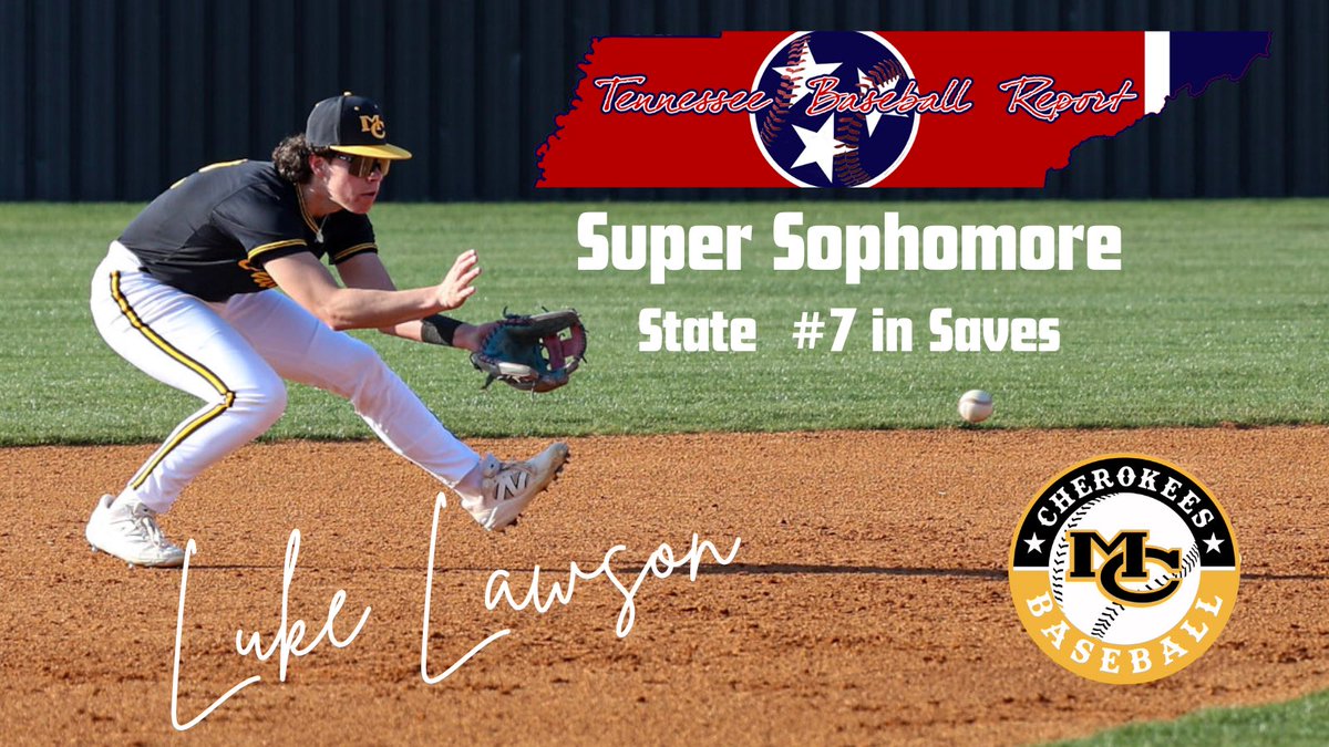 Congrats to our <a href="/LukeL_07/">Luke Lawson</a> on being named to the Super Soohomore team and being on the state leaderboard for saves. <a href="/TNBaseballReprt/">TN Baseball Report</a>