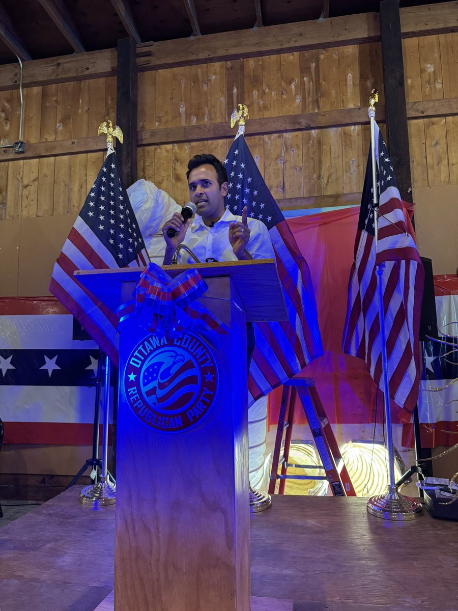 theresagavarone's tweet image. I always look forward to the Ottawa County Republican Party’s Annual Fish Fry! This year’s event featured our next Governor @VivekGRamaswamy and was a huge success!
