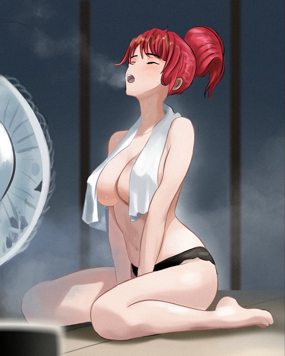 Cooling off on the eve of summer!

🎨 Commissioned from x.com/brightgalon