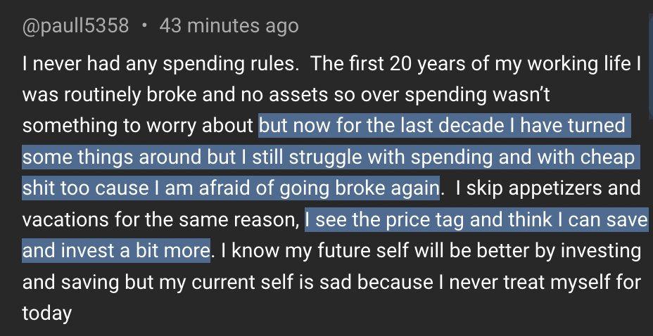 It is very hard to change the way you feel about money