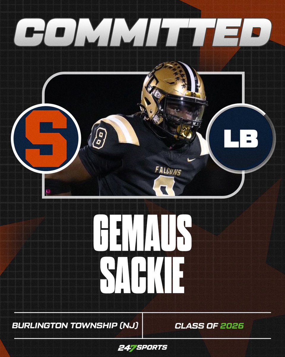 Mike McAllister (@mcallistermike1) on Twitter photo BREAKING: 2026 LB Gemaus Sackie (<a href="/Gemaus_Sackie/">Gemaus Sackie</a>) has committed to Syracuse football. He discusses his decision in the link below.
๐: 247sports.com/college/syracuโฆ BREAKING: 2026 LB Gemaus Sackie (<a href="/Gemaus_Sackie/">Gemaus Sackie</a>) has committed to Syracuse football. He discusses his decision in the link below.
๐: 247sports.com/college/syracuโฆ