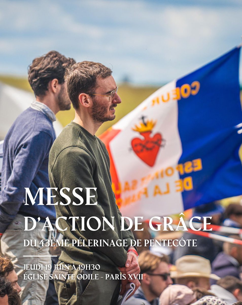 🚨 TOUS PRÉSENTS à Sainte Odile le jeudi 19 juin prochain à 19h30 pour la messe d'action de grâce de ce pèlerinage LÉGENDAIRE !

➡️ facebook.com/events/3932979…

#NDC2025