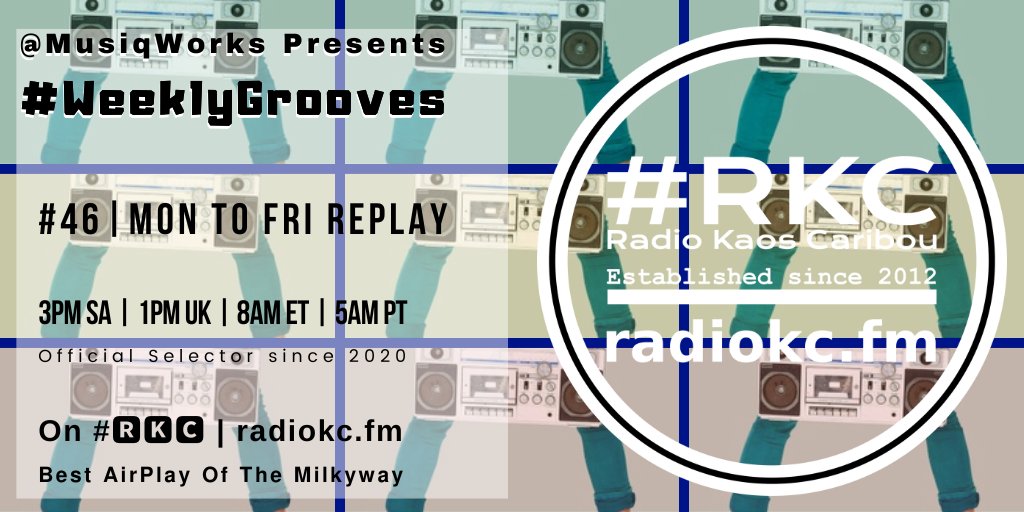 #๐ฅ๐๐ (@radiokc) on Twitter photo ๐๐๐ 6โ16 to ๐๐๐ 6โ20
๐1PM UKโช8AM ETโช5AM PT
<a href="/MusiqWorks/">#MusicFanRadio</a>'s #WeeklyGrooves
EP #46 โ 2021 #REPLAY
โฌ๏ธDetailsโฌ๏ธ
๐ fb.com/RadioKC/posts/โฆ
๐ป#๐๐
บ๐
ฒ featuring & closing w/
<a href="/AimoMusiq/">AIMร</a> โ <a href="/ofc_nativetribe/">Native Tribe SA</a> x TTAN x <a href="/SaintEvoMusic/">Saint Evo</a> โ <a href="/TEAMDISTANT/">Team Distant</a> ๐๐๐ 6โ16 to ๐๐๐ 6โ20
๐1PM UKโช8AM ETโช5AM PT
<a href="/MusiqWorks/">#MusicFanRadio</a>'s #WeeklyGrooves
EP #46 โ 2021 #REPLAY
โฌ๏ธDetailsโฌ๏ธ
๐ fb.com/RadioKC/posts/โฆ
๐ป#๐๐
บ๐
ฒ featuring & closing w/
<a href="/AimoMusiq/">AIMร</a> โ <a href="/ofc_nativetribe/">Native Tribe SA</a> x TTAN x <a href="/SaintEvoMusic/">Saint Evo</a> โ <a href="/TEAMDISTANT/">Team Distant</a>