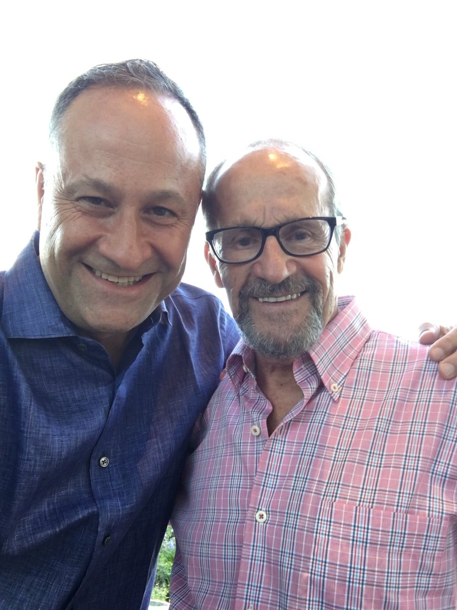 DouglasEmhoff's tweet image. Happy #FathersDay to all the dads out there — especially my dad, Mike. He’s my role model and my hero. I still can’t beat him at billiards, bocce, or putting. He taught me how to drive a stick — and how to stick up for myself, my family, and for what’s right.
Love you, Dad.