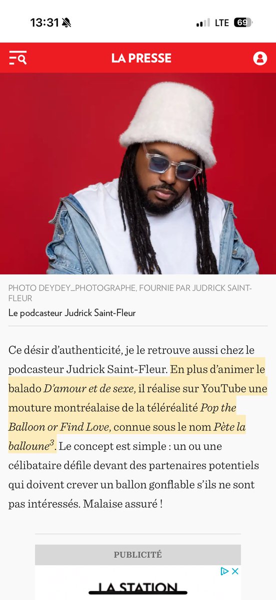 judexperience's tweet photo. Je suis dans La Presse 

Allez lire l'article 🫶🏾
https://t.co/GKLxSpyyO8. https://t.co/v04wtmAE1c