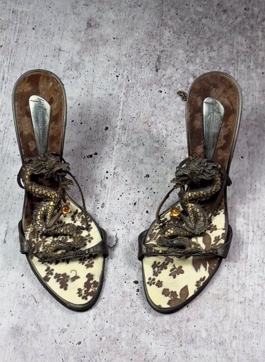 vintage zanotti dragon heels from darina garms