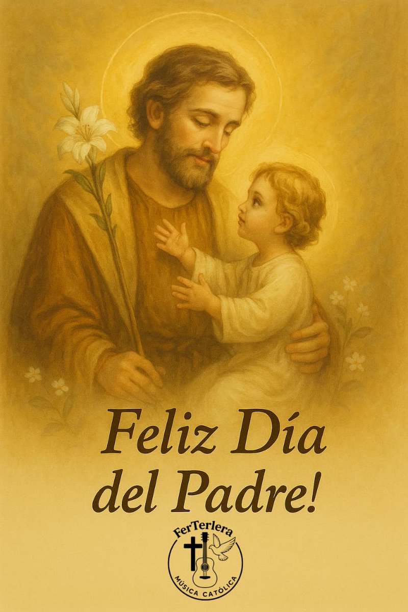 ferterlera's tweet photo. 🙏 Feliz Día del Padre
Que Dios Padre, fuente de amor y vida, bendiga a todos los padres del mundo.
Que les conceda sabiduría, paciencia y un corazón abierto como el de San José.
💙 A los que están presentes.
🤍 A los que ya partieron, que los abrace en Su eterno descanso. https://t.co/WEOSy8Asem
