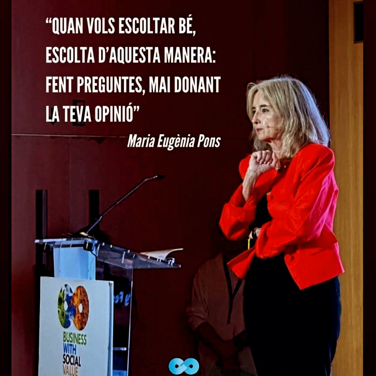 💫Siempre podemos mejorar nuestras relaciones💫

🧠💬 Nuestra socia <a href="/eponsdg/">Mª Eugenia Pons de Gironella</a> participa  en el evento Bussines With Social Value con una conferencia poderosa sobre el "Buen trato" y su impacto transformador en nuestras relaciones.