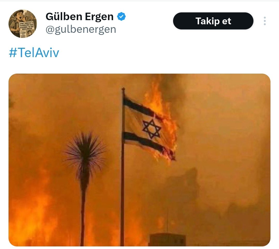 Adem Taflan (@ademtaflan55) on Twitter photo Bir sefer Gazze demedi
Bir sefer Yemen demedi
Bir sefer Pakistan demedi
Bir sefer Suriye demedi
Bir sefer D.Turkistan demedi
Ama üç beş tane bina yıkılınca,
hemen Tel Aviv dedi
Bizden değilsin..
bu topraklara ait hiç değilsin...
<a href="/gulbenergen/">Gülben Ergen</a> Bir sefer Gazze demedi
Bir sefer Yemen demedi
Bir sefer Pakistan demedi
Bir sefer Suriye demedi
Bir sefer D.Turkistan demedi
Ama üç beş tane bina yıkılınca,
hemen Tel Aviv dedi
Bizden değilsin..
bu topraklara ait hiç değilsin...
<a href="/gulbenergen/">Gülben Ergen</a>