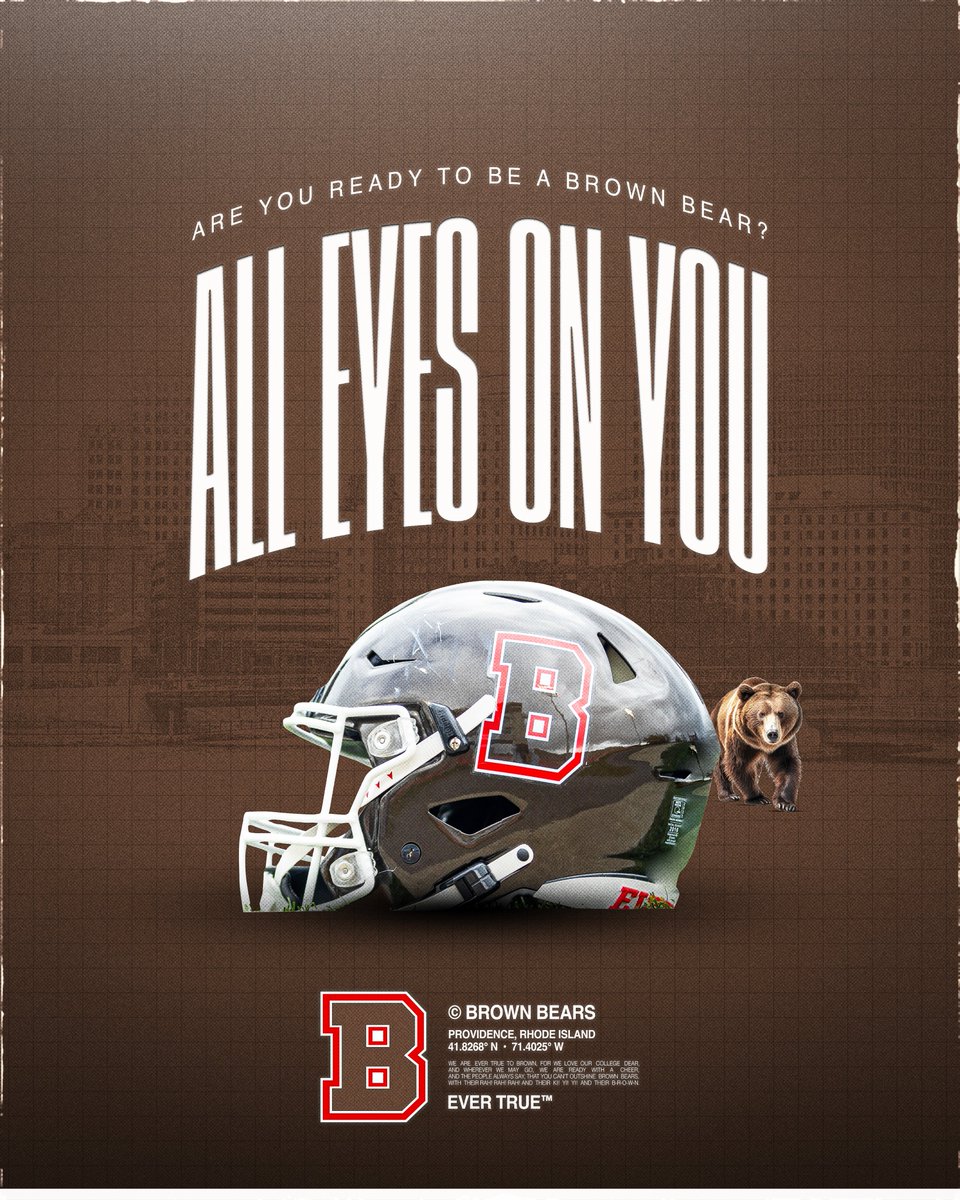 Thank you <a href="/BrownU_Football/">Brown Bears Football</a> and <a href="/CoachEMorrissey/">Eddy Morrissey</a> for the love!