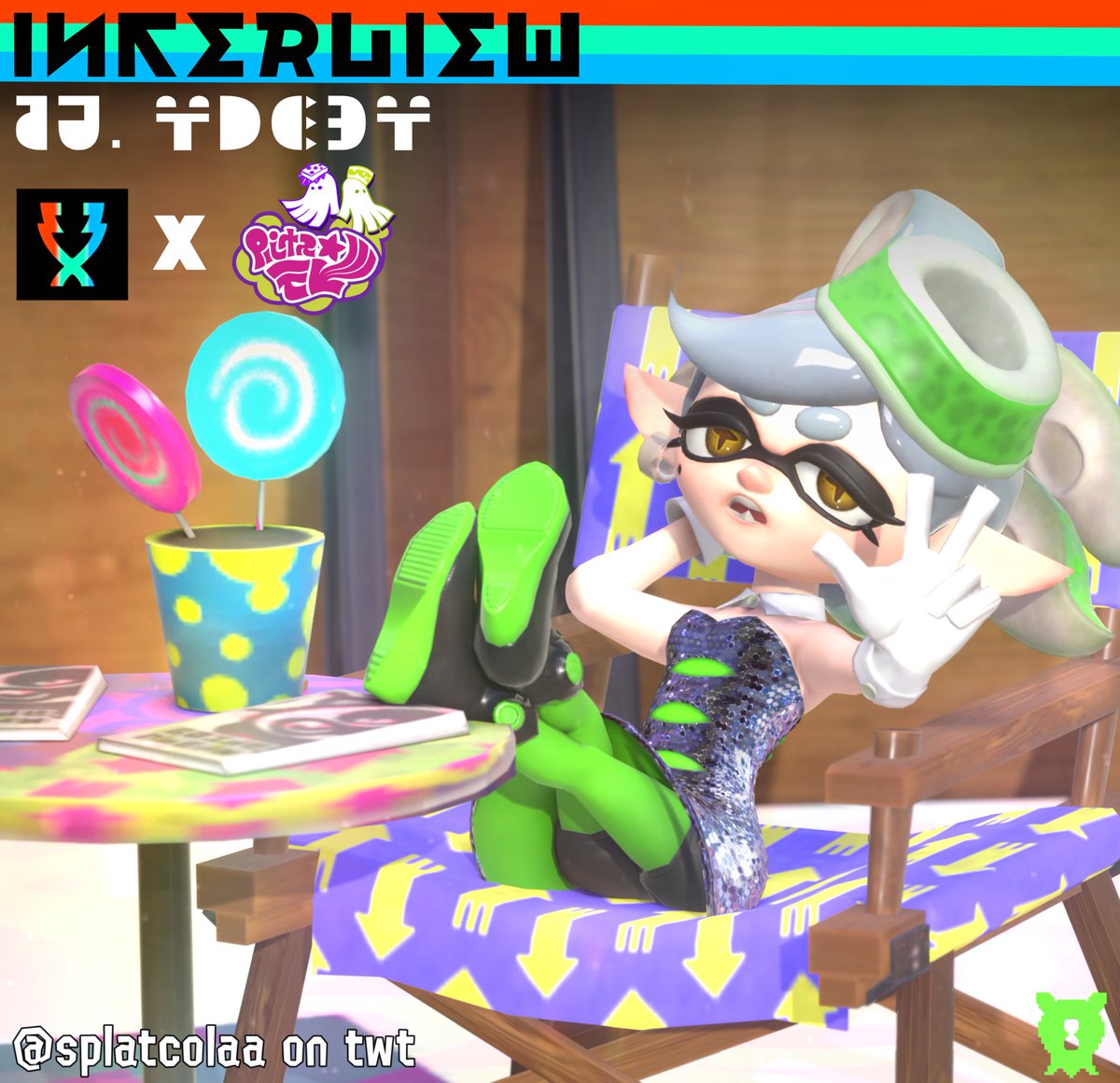 splatcolaa's tweet image. Emberz Interviews Marie from the iconic cephalopop duo, the Squid Sisters!