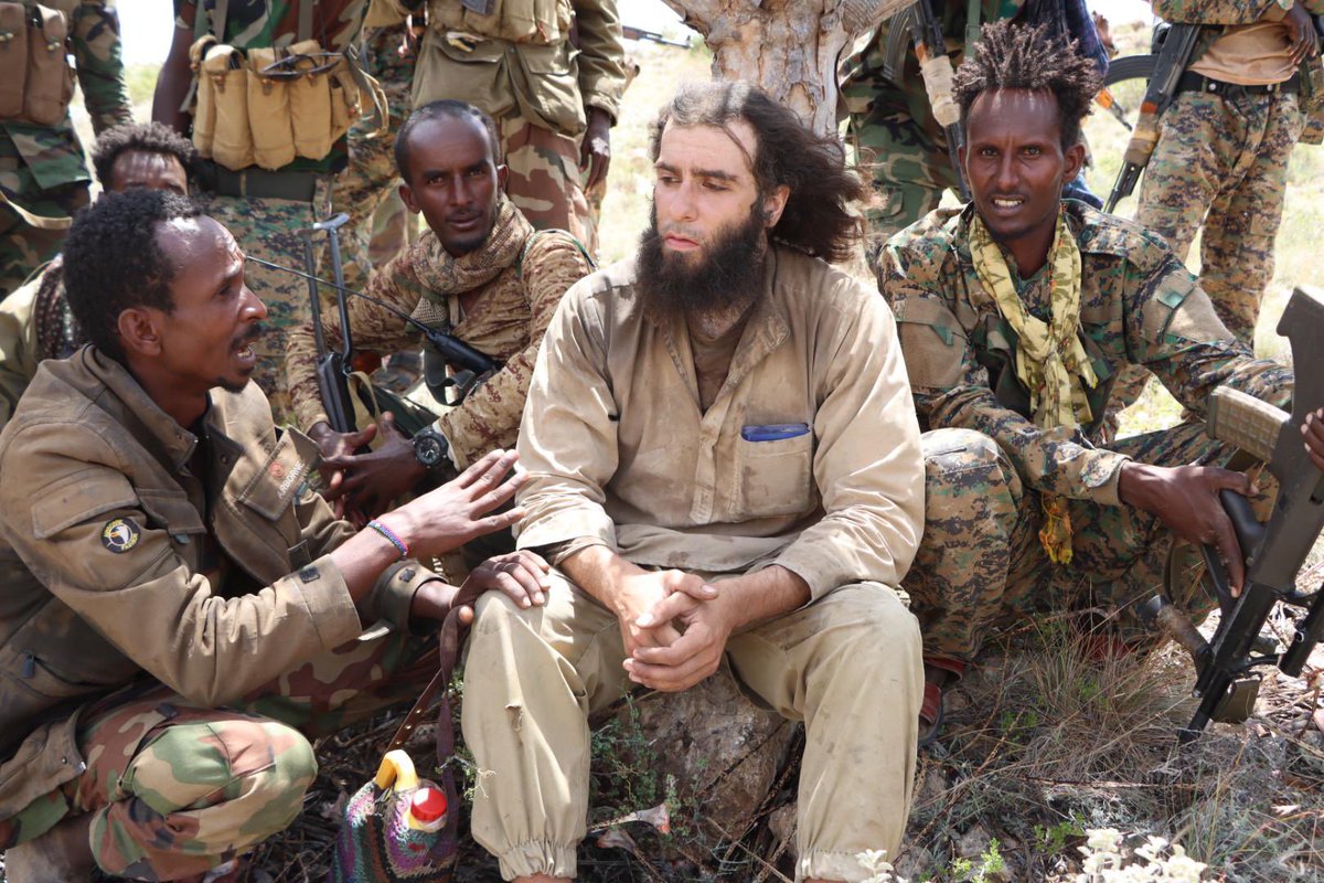 PL_CTOperations's tweet image. The Puntland Counter-Terrorism Forces, currently conducting operations in #Calmiskaad, have presented a captured member of the fleeing #ISIS terrorists who was apprehended during recent operations. The man, a #Turkish national, identified himself as Hassan Atar
#Puntland #Somalia