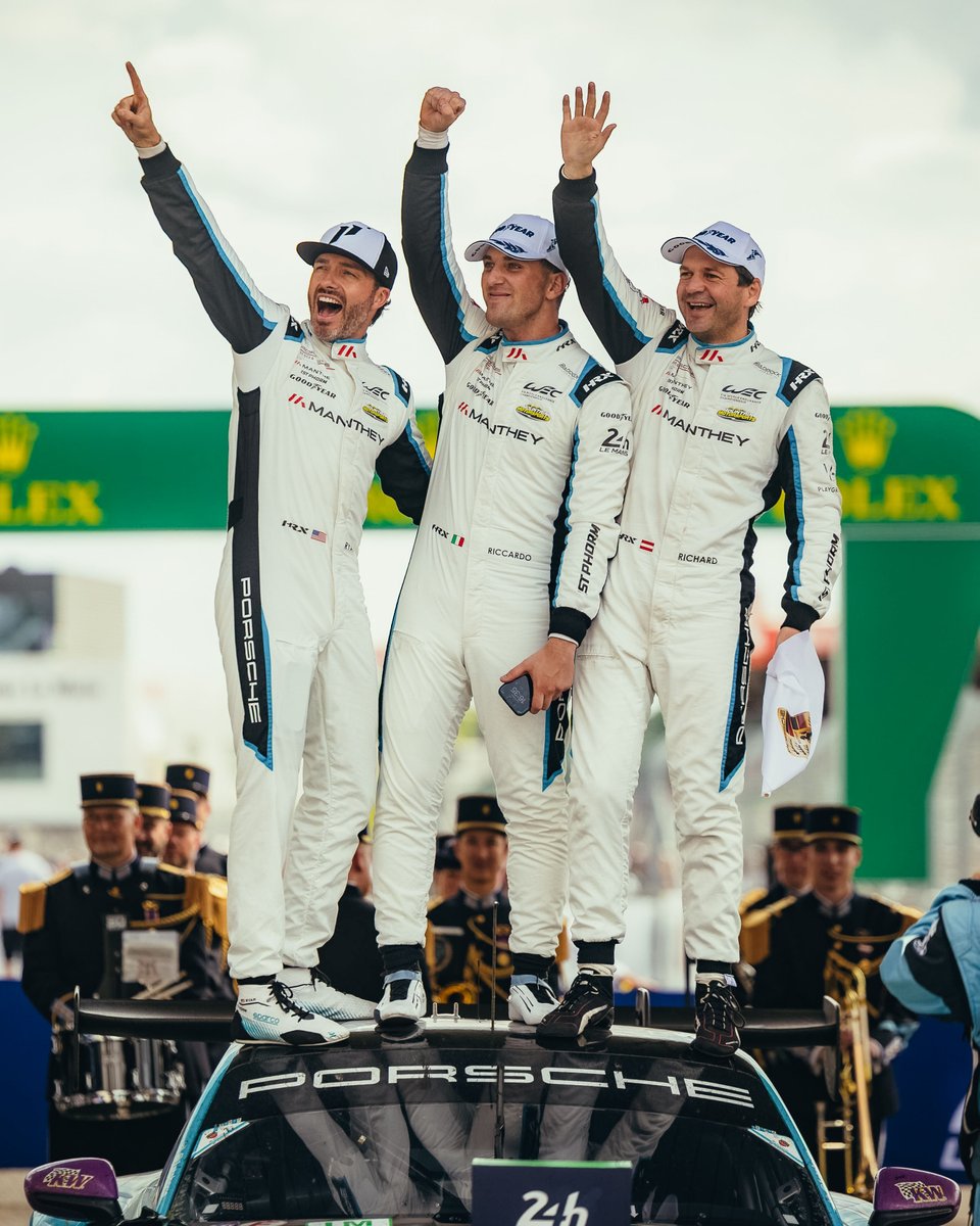 Customer_Racing's tweet photo. WE WON LE MANS AGAIN! 🏆🎉 Someone please pinch us – we’re back-to-back @24hoursoflemans LMGT3 winners! Huge congratulations to @manthey_racing 1st Phorm, Ryan Hardwick, Riccardo Pera and Richard Lietz for an unbelievable job in such a dominant and phenomenal manner! 🥳 https://t.co/71OAETD94J