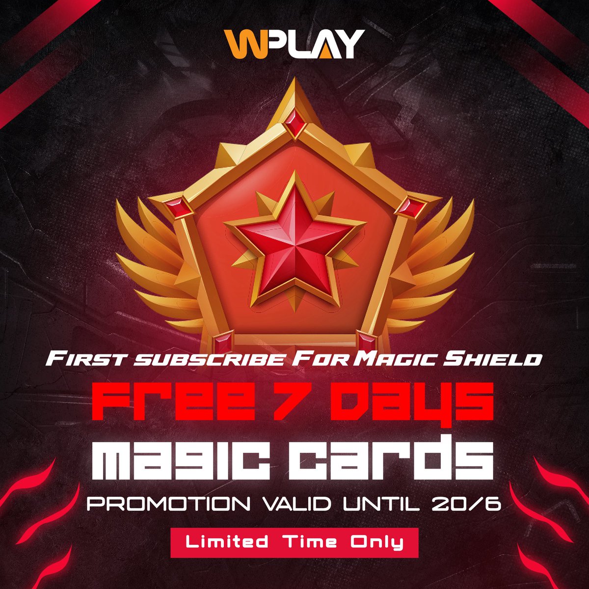 wolffun_wf's tweet photo. Limited-Time Offer: Free 7 Days of Magic Cards! 🎁

To celebrate the launch of our Magic Shield, we’re giving all first-time subscribers 7 days of Magic Cards absolutely free! 🤩

Don’t miss this special promotion — valid until 20/6.

Activate your Magic Shield now and enjoy exclusive benefits.

Limited time only — act fast! 🔥