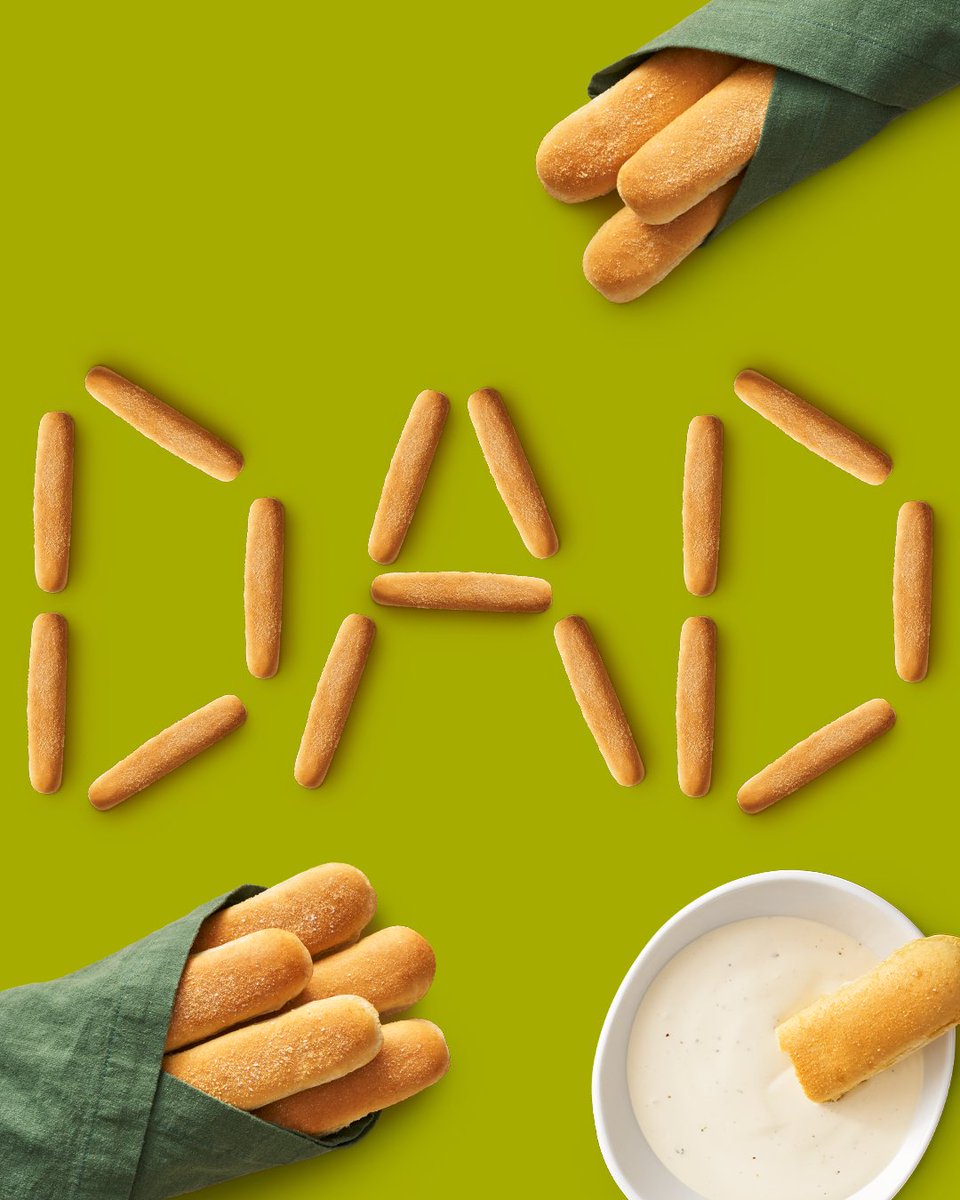 Happy Father's Day to the guy who always saves room for one more breadstick... and taught us to do the same. 😉