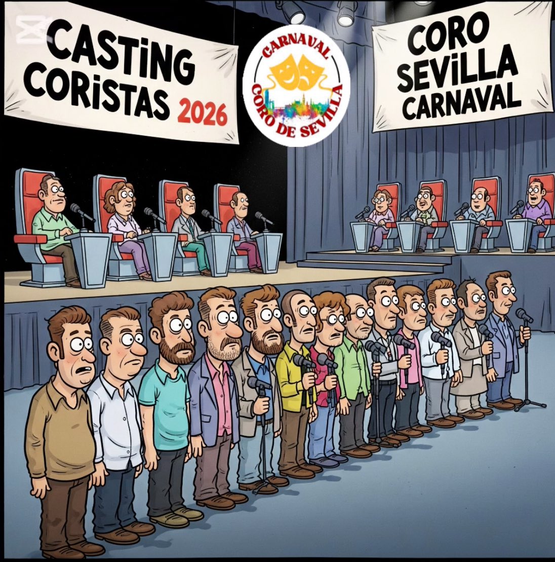 🎭 ¡Este lunes 16 de junio arrancan las primeras pruebas para el proyecto de Carnaval 2026!
¿Te gustaría formar parte de esta nueva aventura? ¡Esta es tu oportunidad!

📍 Lugar: Peña Sevillista Pepe Quintanilla, La Pañoleta (Camas)
🕘 Hora: 21:00 h

¡Te esperamos!