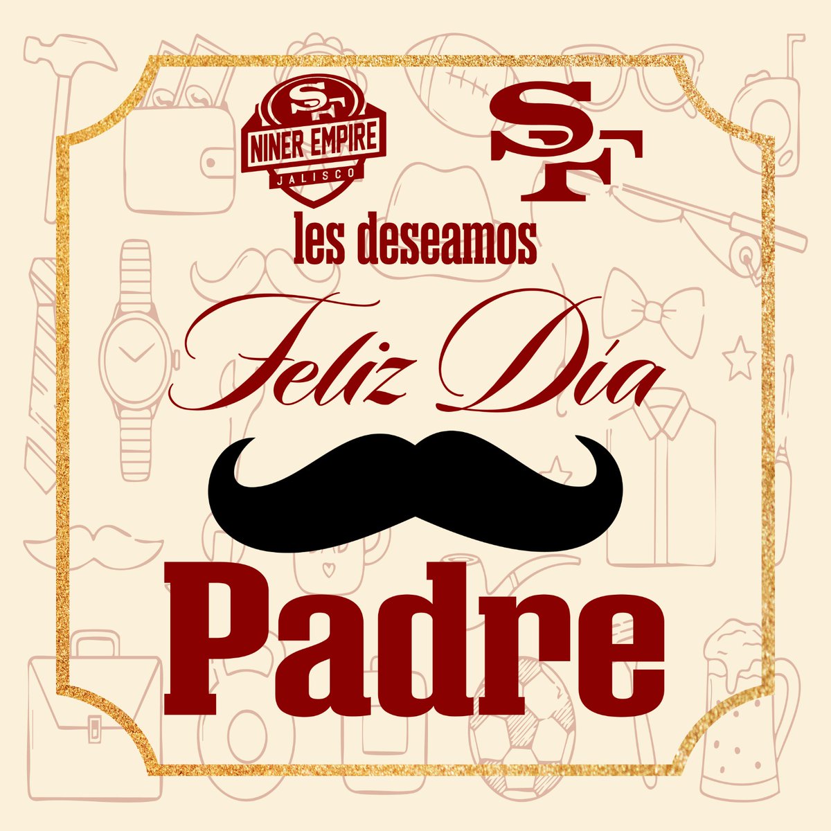 ¡Feliz Día del Padre a todos los papás en especial a los de Niner Empire Jalisco! 🏈❤️

Hoy celebramos a esos papás que enseñan valores, pasión y amor por los <a href="/49ers/">San Francisco 49ers</a>, dentro y fuera del campo de la vida. Gracias por ser ejemplo de fuerza, entrega y lealtad incondicional. 🙌
#FTTB