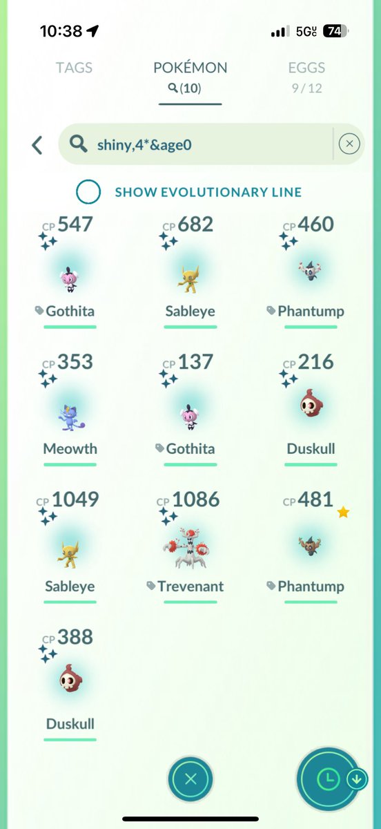 Event has been super fun 😁

Day 1 Haul ✨
Finished Shiny Phantump Family ✅
2/3 Shiny Gothita Family ✨

#PokemonGo