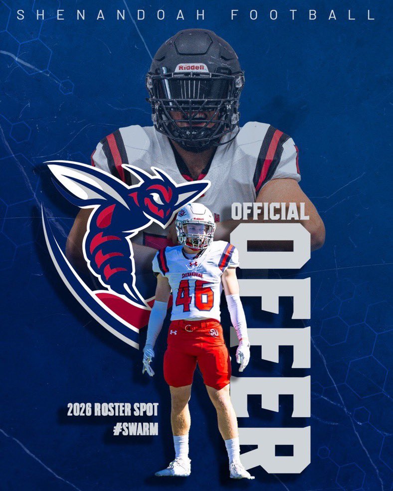 Blessed to receive my first offer!!! Thank You <a href="/SUhornetsFB/">Shenandoah Football</a>  for believing in me!!! <a href="/yoder847/">Coach Yoder</a> <a href="/Br0ckMcCullough/">Brock McCullough</a> <a href="/PHS_PanthersFB/">Perryville Football</a> <a href="/CoachSandora4/">Sean Sandora</a>