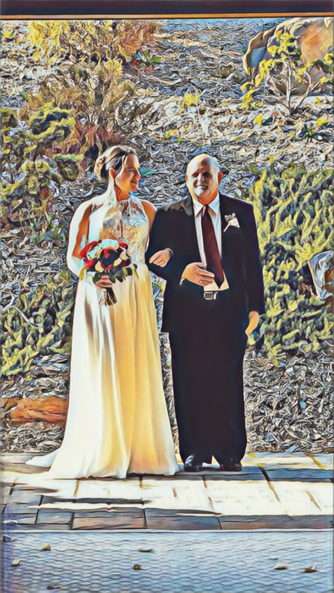 Happy Father's Day to the guy who always walked by my side (even for a wedding on Master's Sunday).