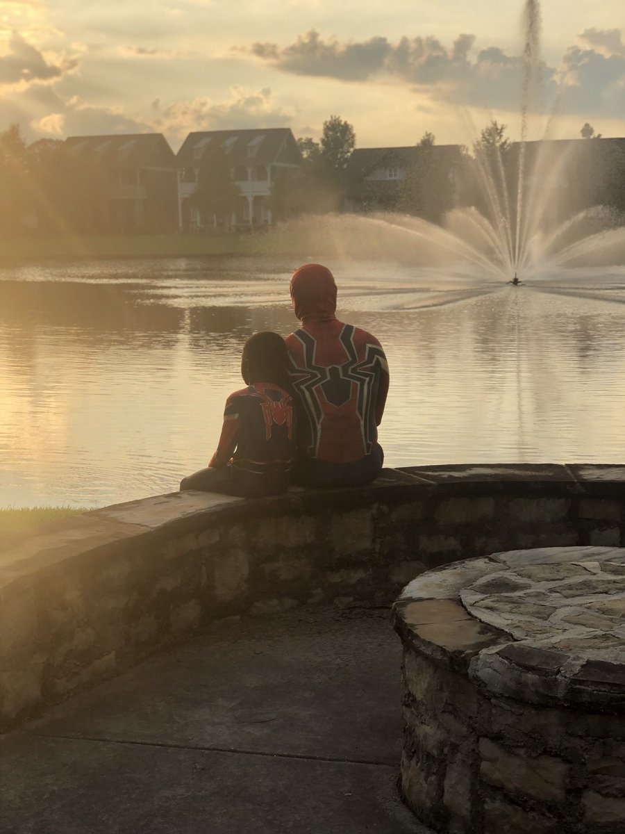 Don’t let today distract you from the fact that me &amp; B dropped the greatest Father/Son Spidey 🕷️ Cosplay in history.