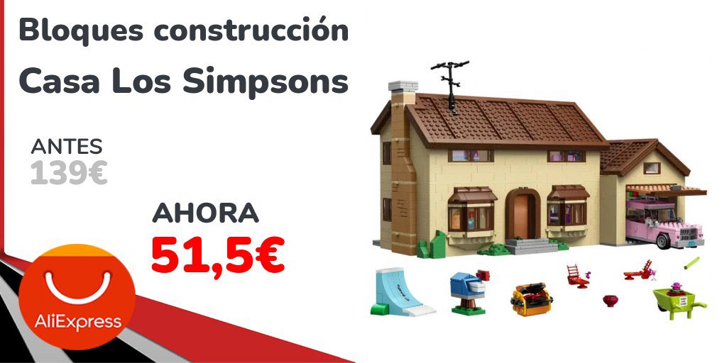Si no puedes vivir en Springfield, al menos móntatelo en casa. La casa de Los Simpsons en bloques. Con cochera rosa incluida, obvio.
➡️ michollo.to/pWznI