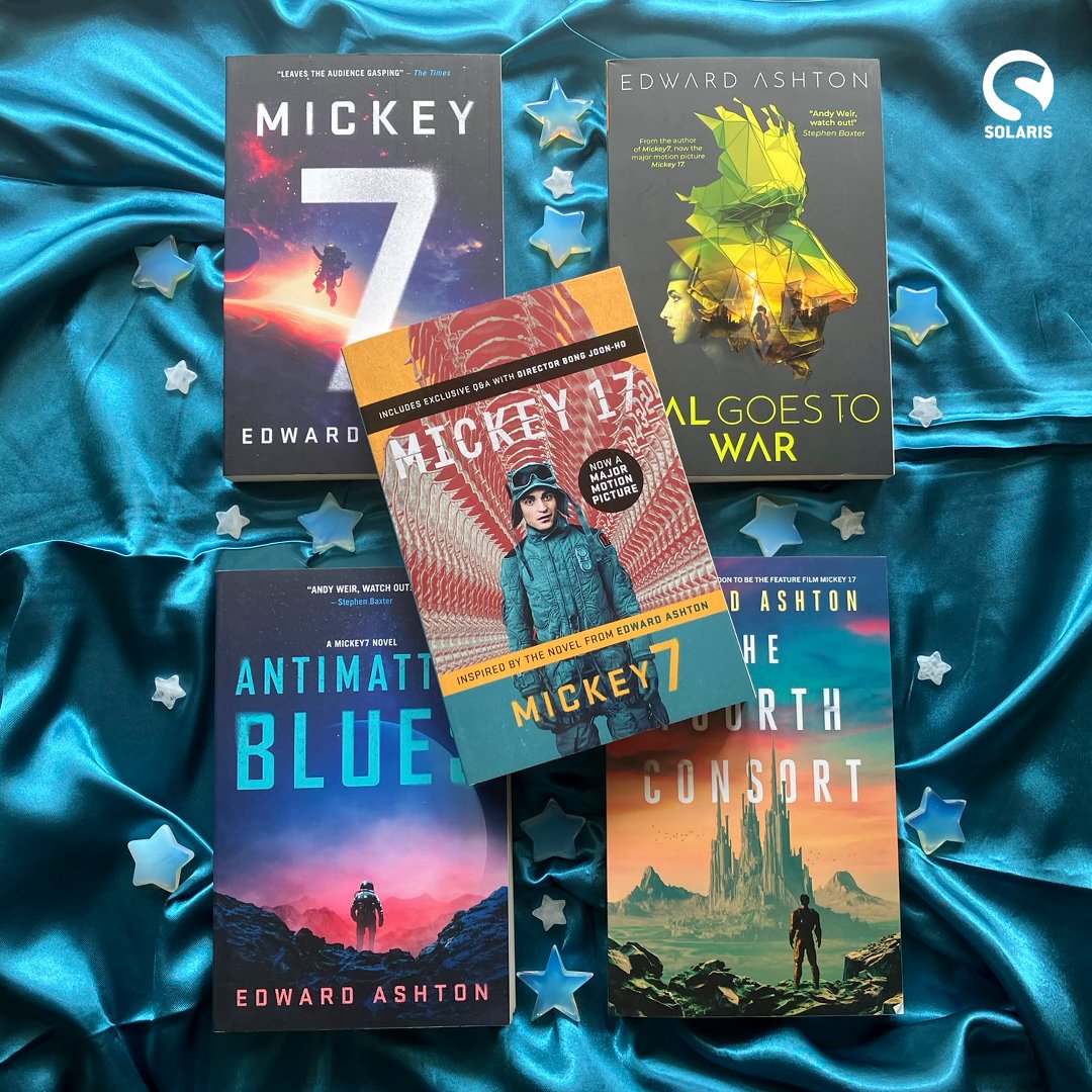 Solaris Books (@solarisbooks) on Twitter photo Meet SciFi's newest star - <a href="/edashtonwriting/">Edward Ashton</a>! The author of MICKEY7, the book behind silver screen sensation MICKEY 17, starring Robert Pattinson and directed by Bong Joon-Ho! US viewers can stream now on HBO Max, UK viewers can buy or rent from Amazon - coming to streaming soon! Meet SciFi's newest star - <a href="/edashtonwriting/">Edward Ashton</a>! The author of MICKEY7, the book behind silver screen sensation MICKEY 17, starring Robert Pattinson and directed by Bong Joon-Ho! US viewers can stream now on HBO Max, UK viewers can buy or rent from Amazon - coming to streaming soon!