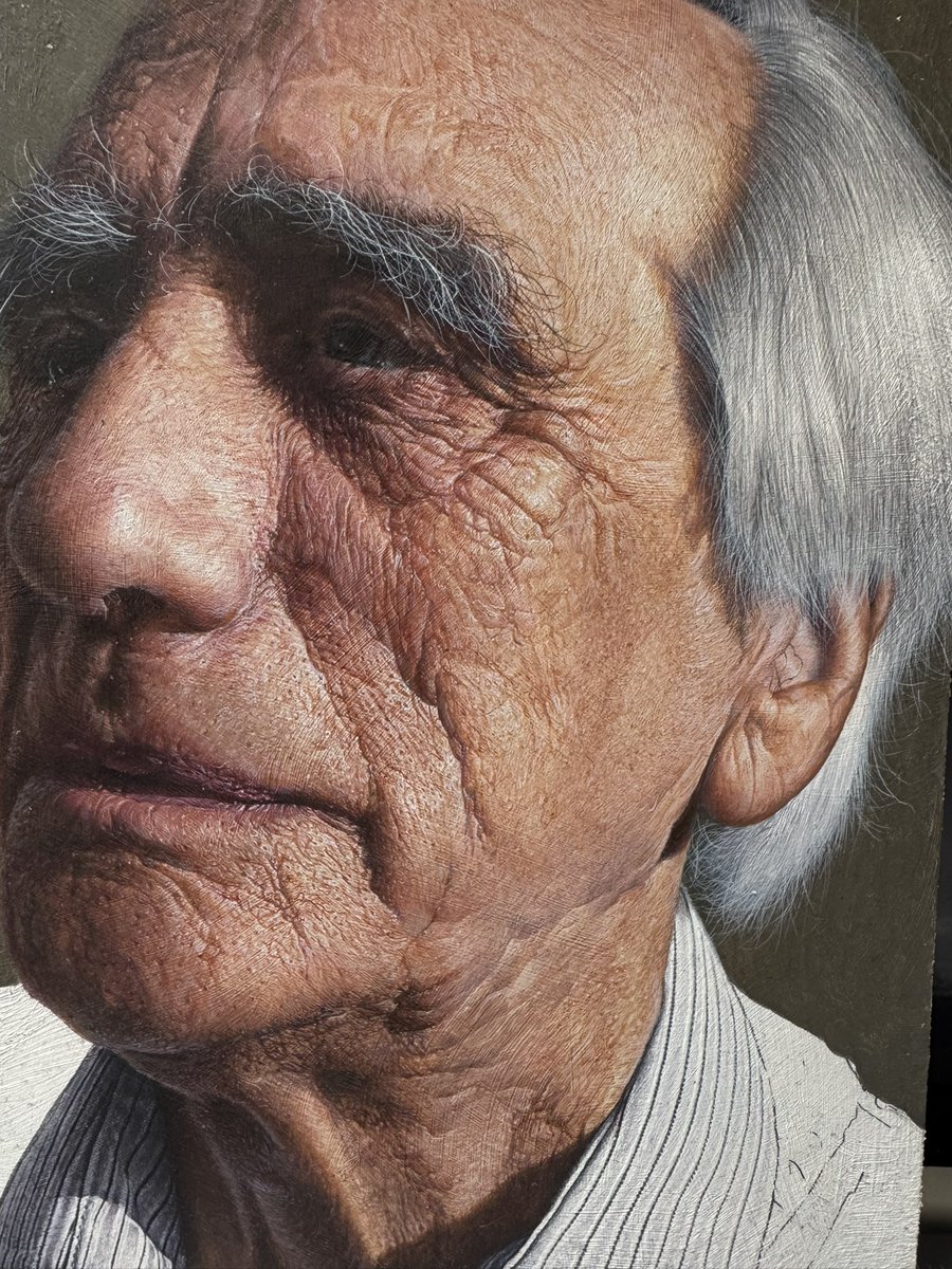 Progress shot (acrylic on wood) #portrait #paintings