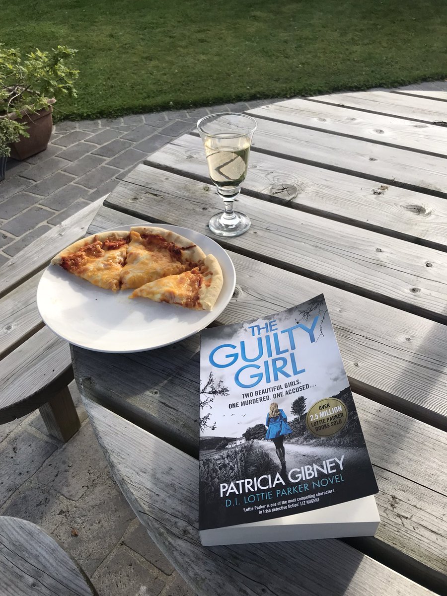 Wine, pizza and a crackin read on a beautiful summer Sunday evening. Looking forward to chatting with Patricia Gibney for Crime Night <a href="/clonmeljunction/">Clonmel Junction Arts Festival</a> on July 9th. Tickets are free and available now.