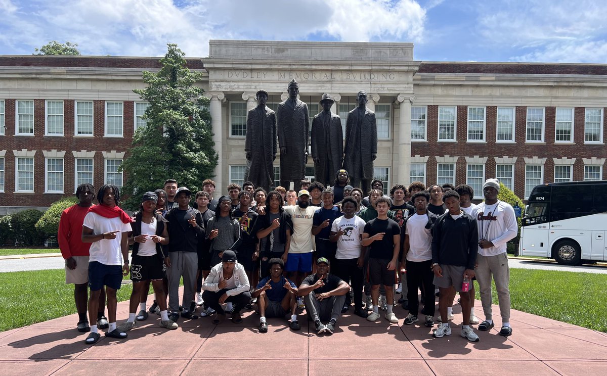 Thank you coach <a href="/CoachCoard/">Courtney Coard</a> for giving us a tour of this beautiful historic campus #GoAggies  #CAA