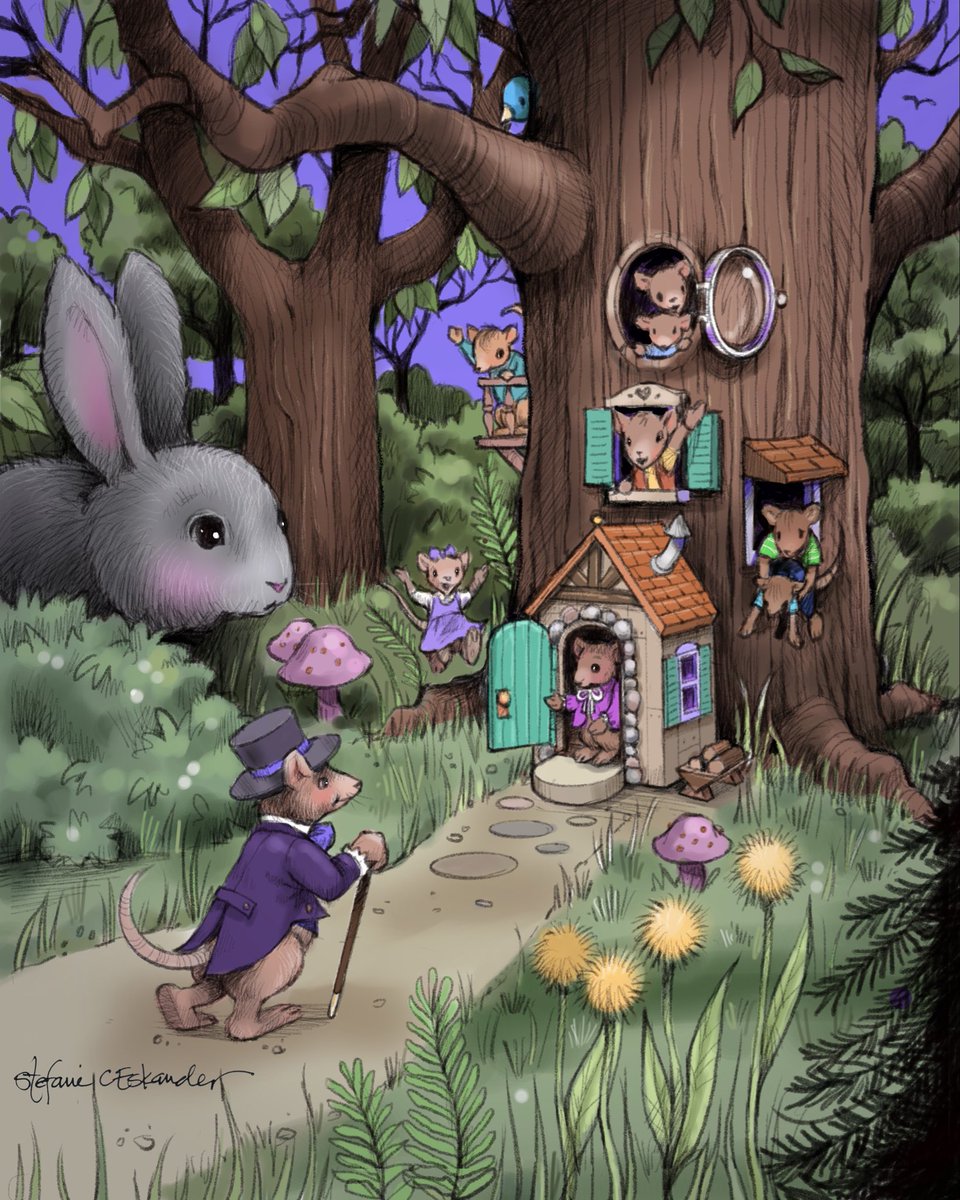 stefeskander's tweet image. My little drawing of Papa Mouse being welcomed home by his family…. Celebrating The importance and divine calling of FATHERS! Happy Father’s Day!