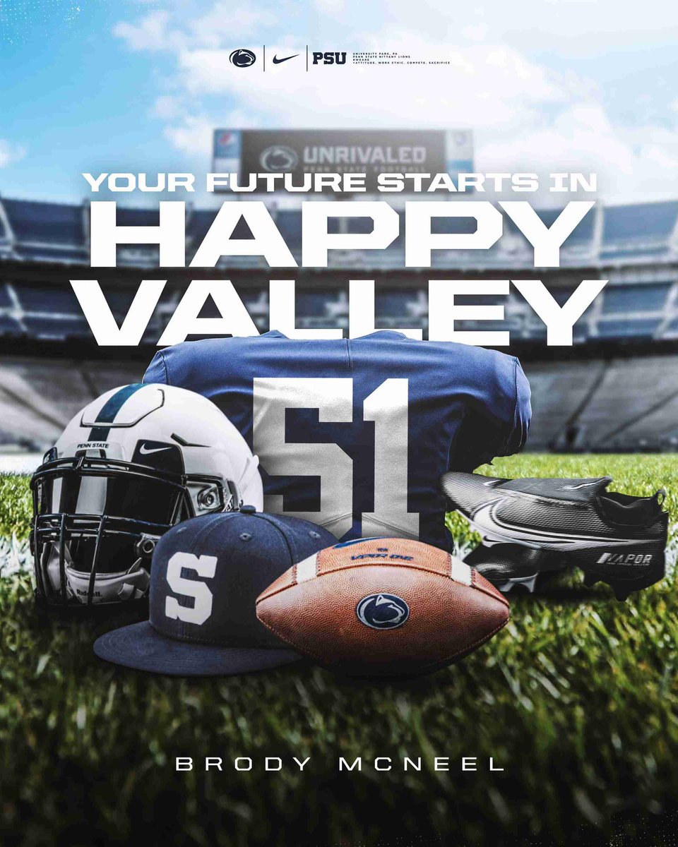 Appreciate the love <a href="/PennStateFball/">Penn State Football</a>!! <a href="/CoachTrautFB/">Phil Trautwein</a> <a href="/CoachQueisert/">Bill Queisert</a> <a href="/chrismahon_/">Chris Mahon (Slim)</a> <a href="/kevceh/">Kevin Ceh</a> <a href="/Kotelnicki/">Coach Andy Kotelnicki</a> <a href="/coachjfranklin/">James Franklin</a>